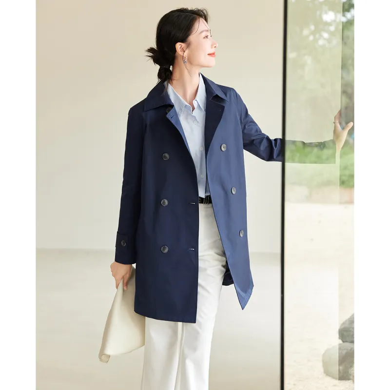 Huagaa Trench Coats Women's-8