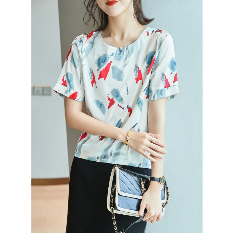 Huagaa Shirts Women's Red-4