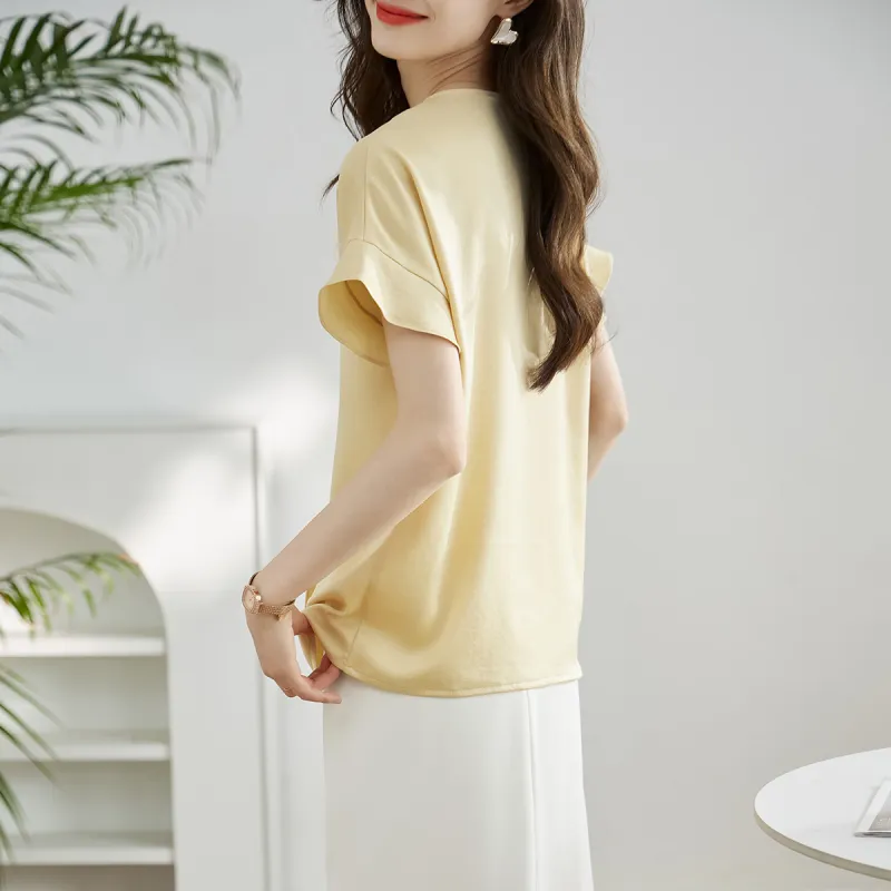 Huagaa Shirts Women's Yellow-4