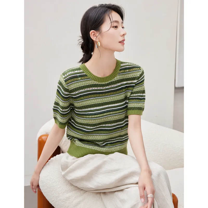 Huagaa Knitwear Women's Liquorice Green-4