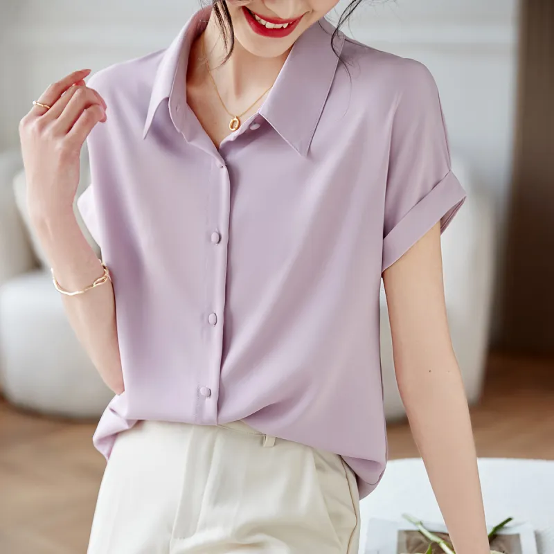 Huagaa Shirts Women's Purple-2