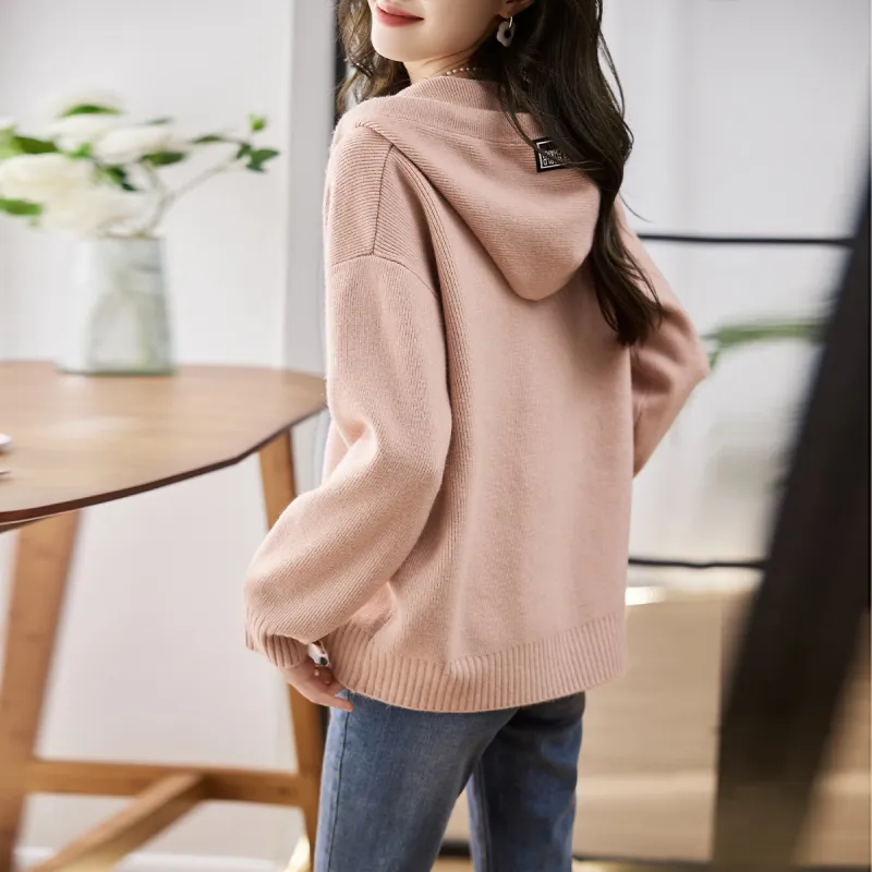 Huagaa Knitwear Women's Pink-5