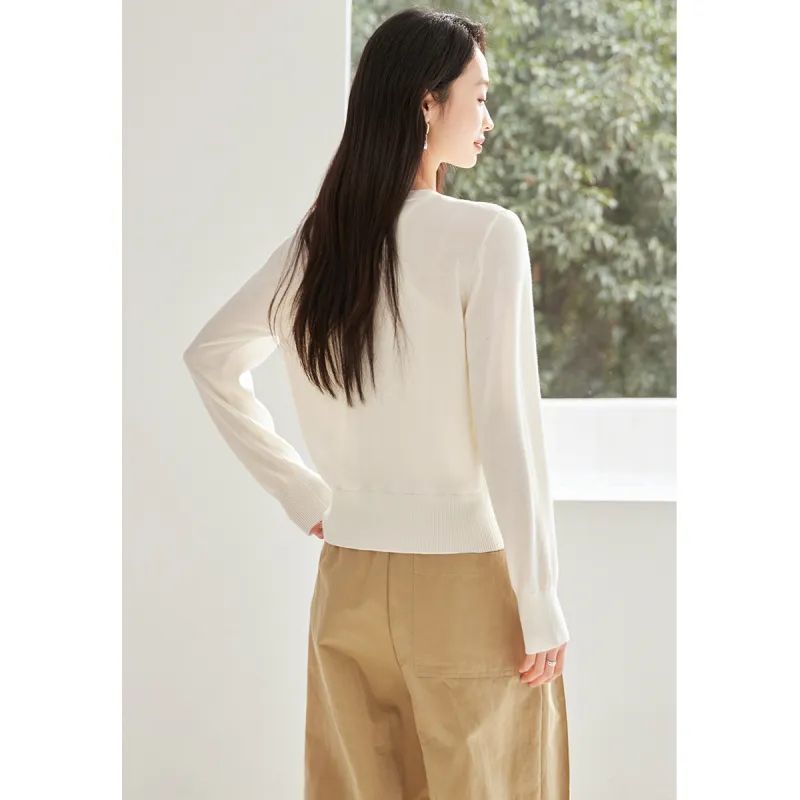 Huagaa Knitted Fabric Cardigan Women's-5
