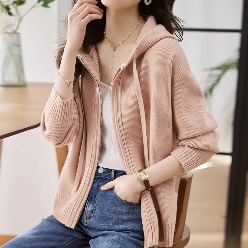 Huagaa Knitwear Women's Pink-3
