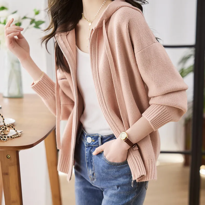 Huagaa Knitwear Women's Pink-2