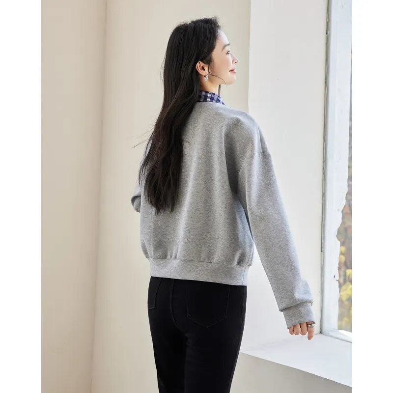 Huagaa Sweatshirts Women's Heather Gray-4