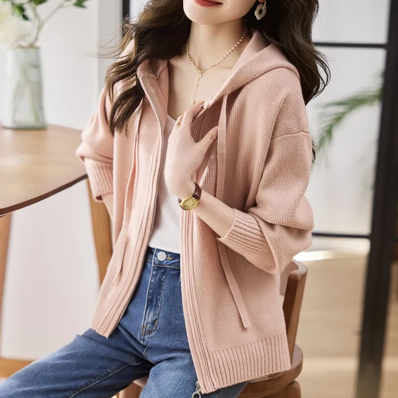 Huagaa Knitwear Women's Pink-4
