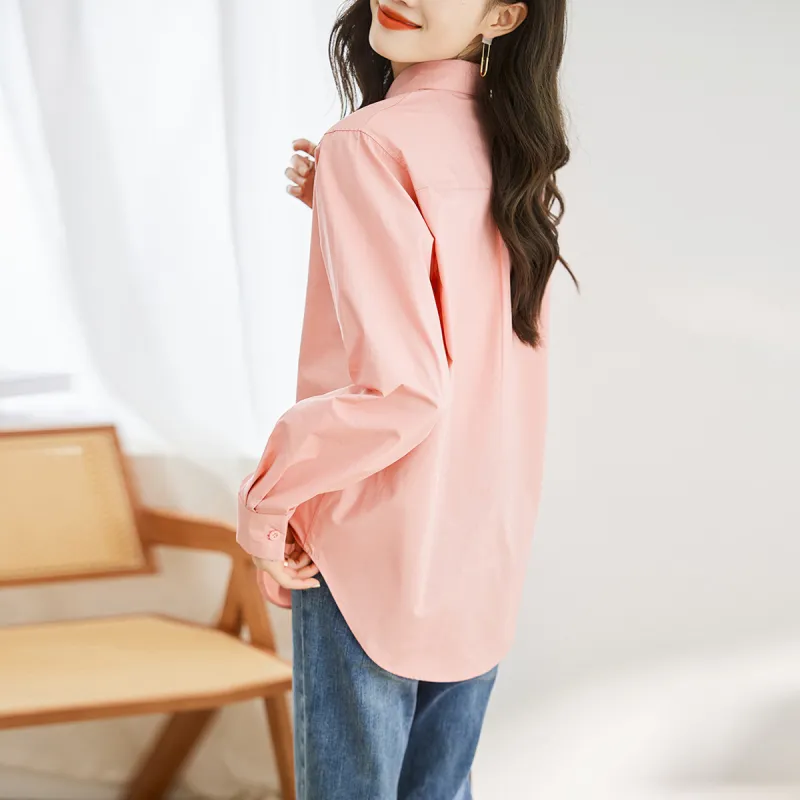 Huagaa Shirts Women's Pink-4