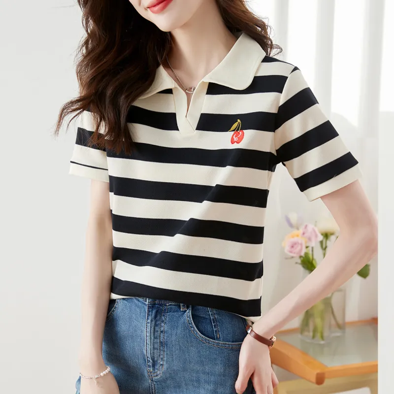 Huagaa T Shirts Women's Stripes-3