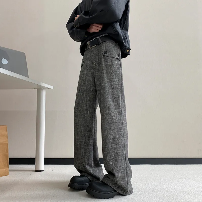 FRQ Casual Pants Unisex Gray-4