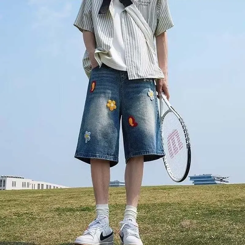 FRQ Denim Shorts Unisex Blue-2