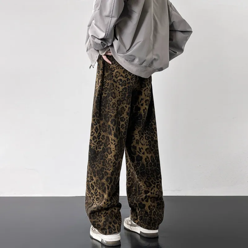 FRQ Jeans Unisex Leopard Print-3