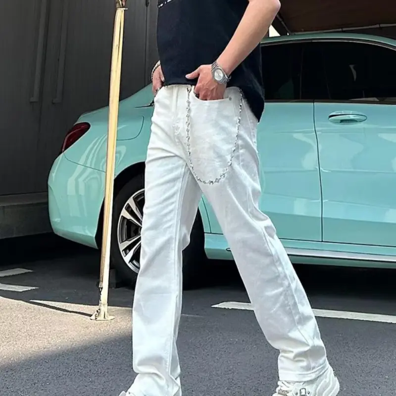 FRQ Jeans Unisex White-3