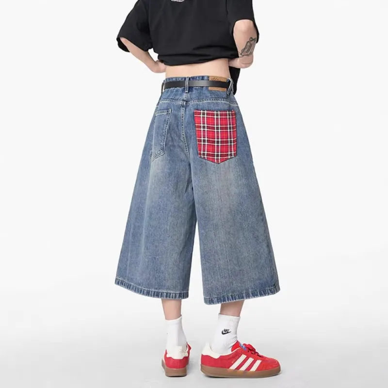 FRQ Denim Shorts Unisex Blue-2