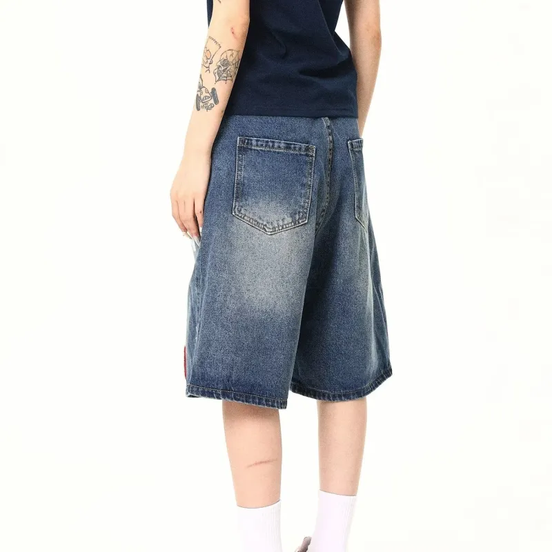 FRQ Denim Shorts Unisex Blue-1