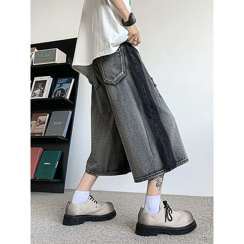 FRQ Denim Shorts Unisex Black-1
