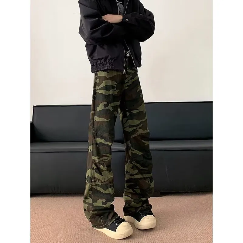FRQ Casual Pants Unisex Camouflage-3
