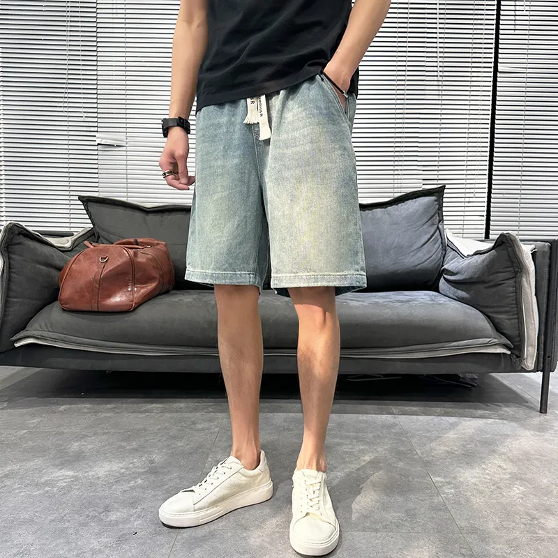 FRQ Denim Shorts Unisex Blue-2