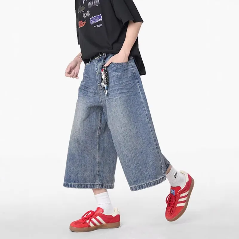 FRQ Denim Shorts Unisex Blue-3