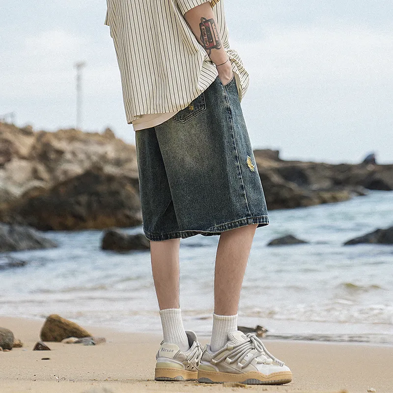 FRQ Denim Shorts Unisex-17