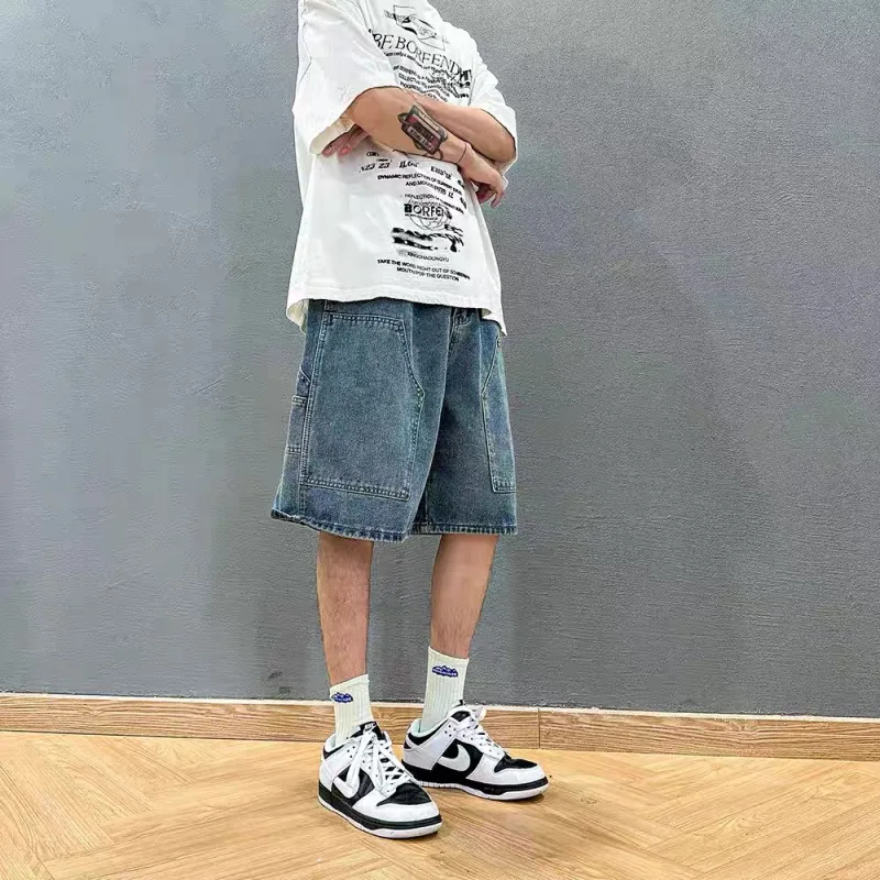 FRQ Denim Shorts Unisex Dark Blue-3