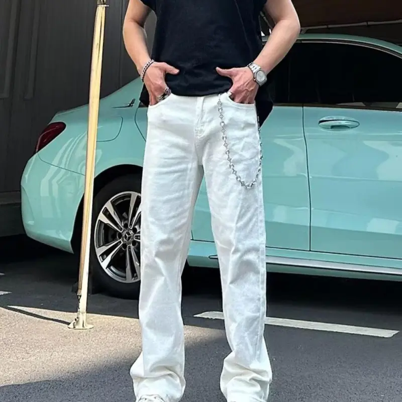 FRQ Jeans Unisex White-2