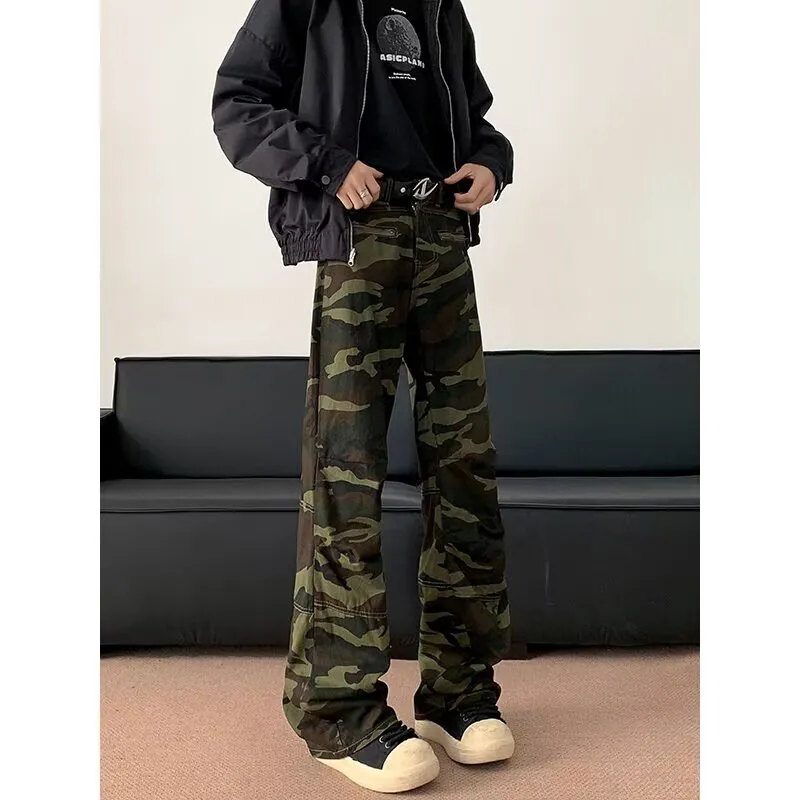 FRQ Casual Pants Unisex Camouflage-4