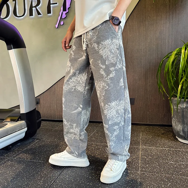 FRQ Casual Pants Unisex Gray-3
