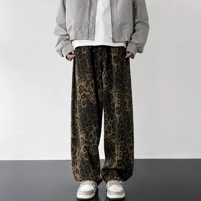 FRQ Jeans Unisex Leopard Print-1