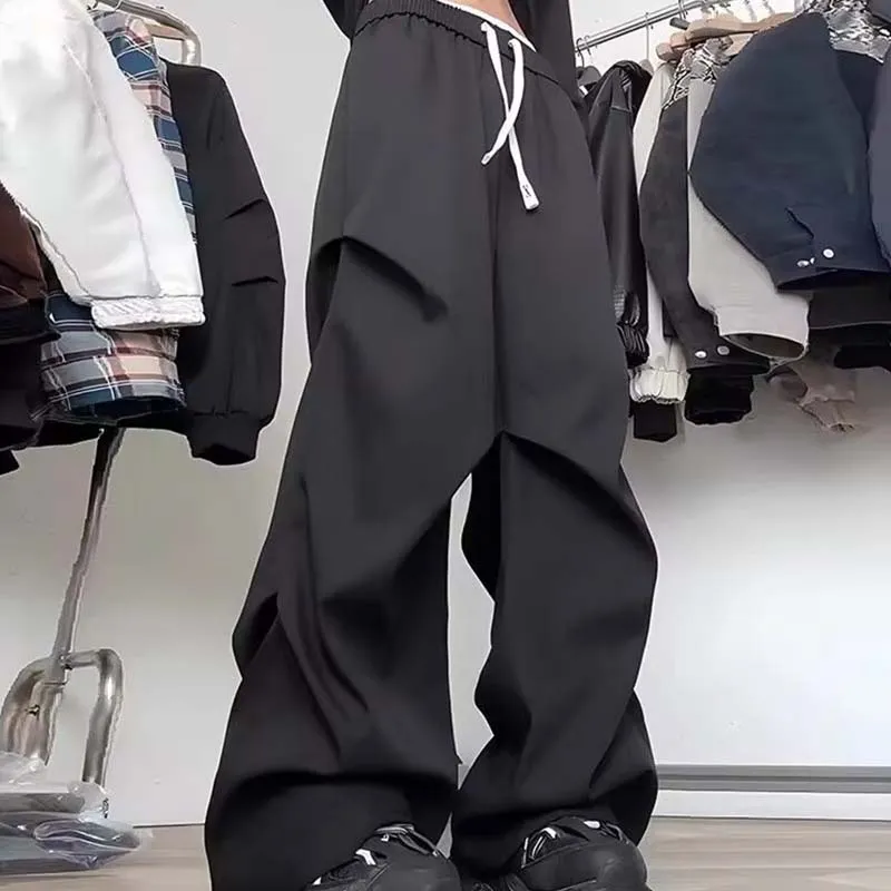 FRQ Casual Pants Unisex Black-3