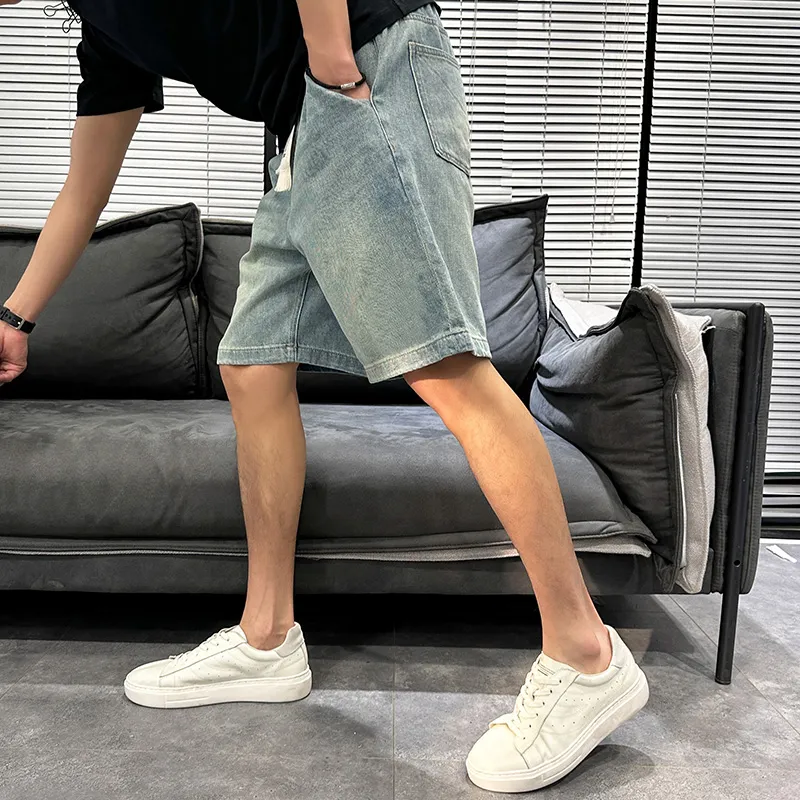 FRQ Denim Shorts Unisex Blue-3