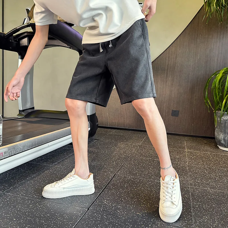 FRQ Denim Shorts Unisex Black Gray Color-5