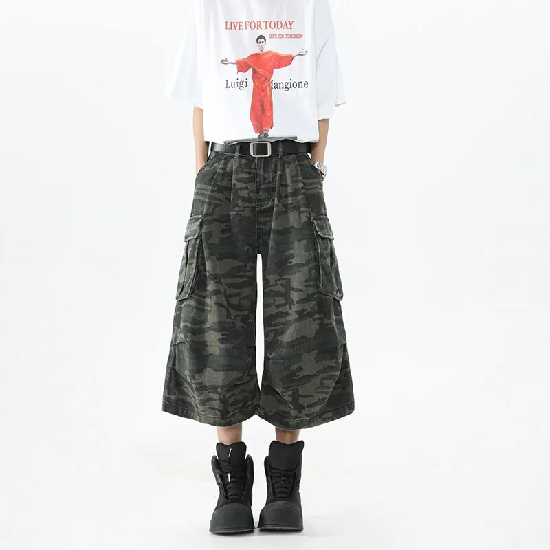 FRQ Denim Shorts Unisex Camouflage-3