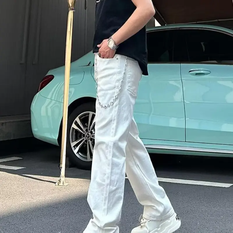 FRQ Jeans Unisex White-4