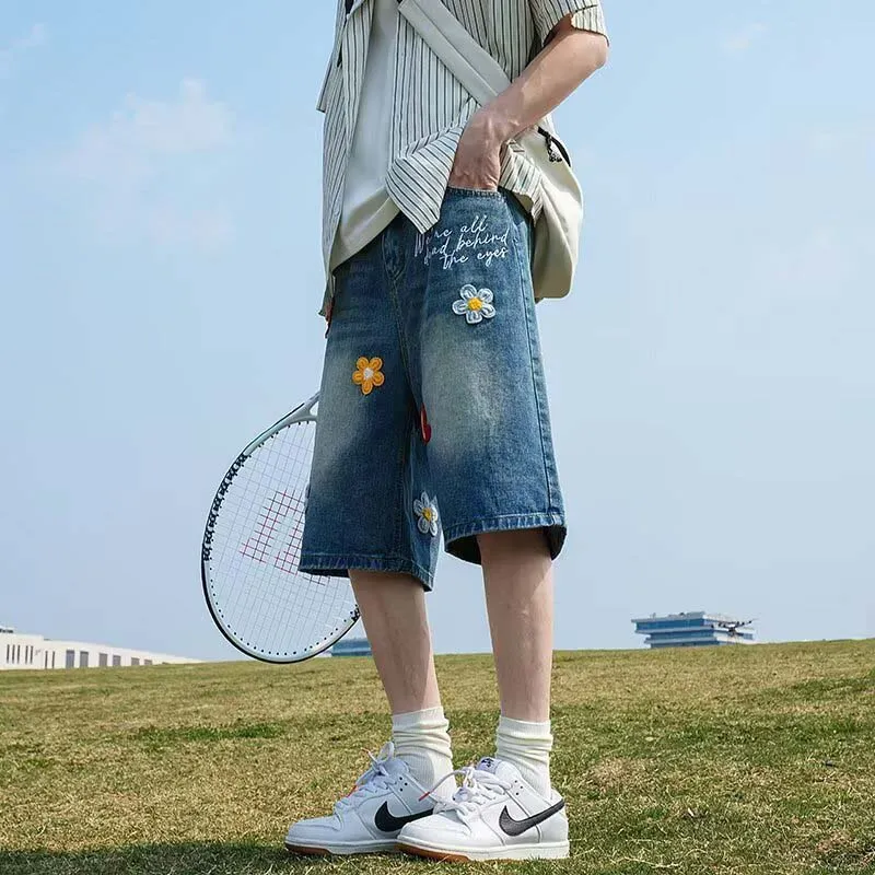 FRQ Denim Shorts Unisex Blue-1