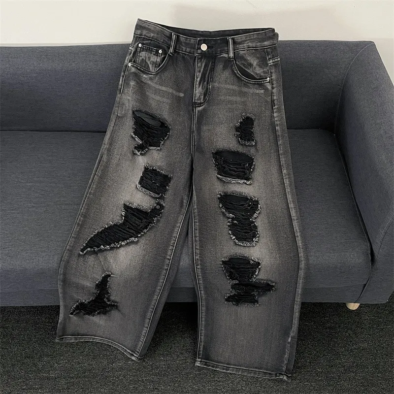 FRQ Jeans Unisex Black Gray Color-4