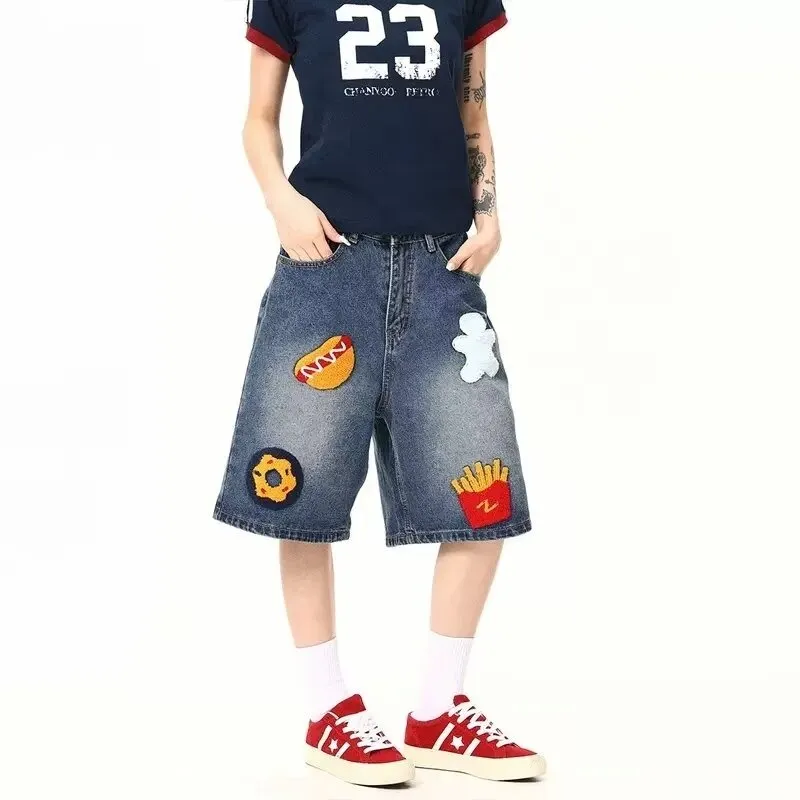 FRQ Denim Shorts Unisex Blue-3