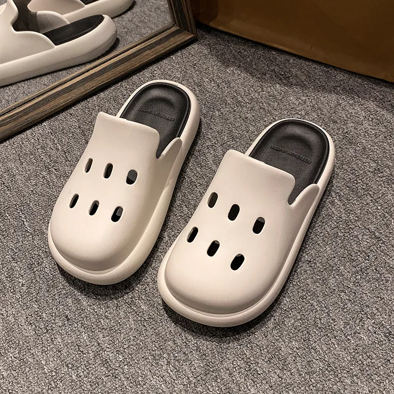BEAR UNION Home Slippers White Pink-6