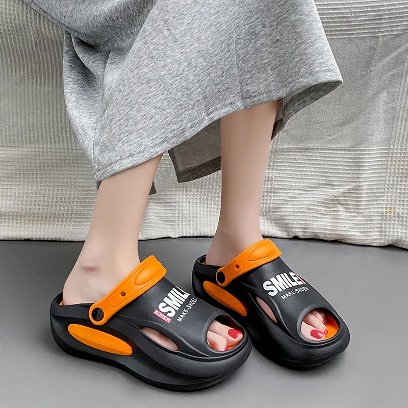 BEAR UNION Home Slippers Unisex White Orange-7