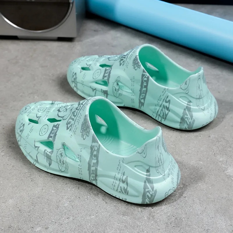 BEAR UNION Closed Toe Slippers Khaki-16