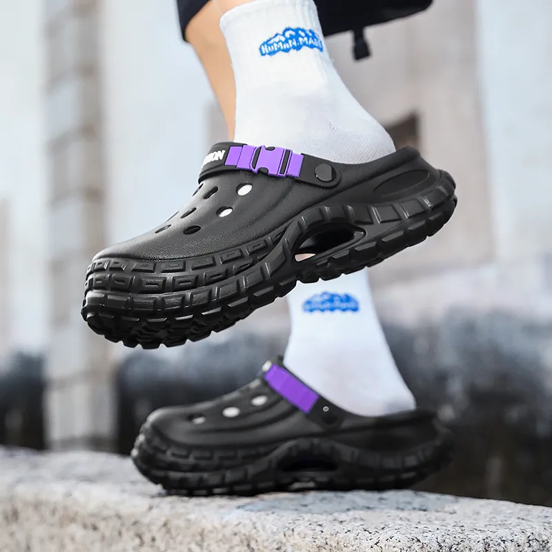 BEAR UNION Home Slippers Black Gray-9
