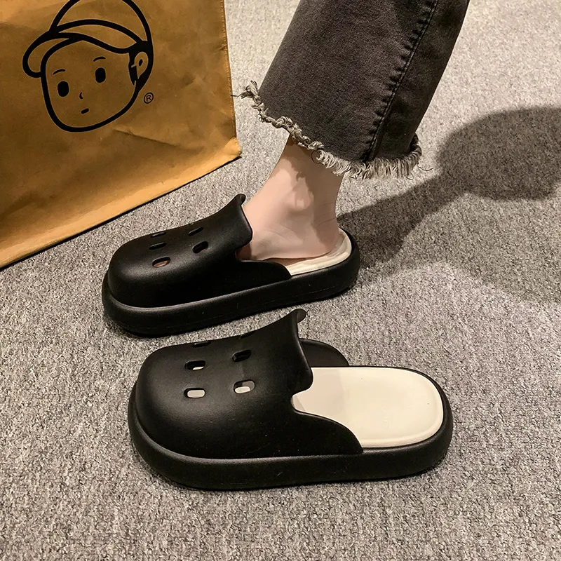 BEAR UNION Home Slippers White Pink-13