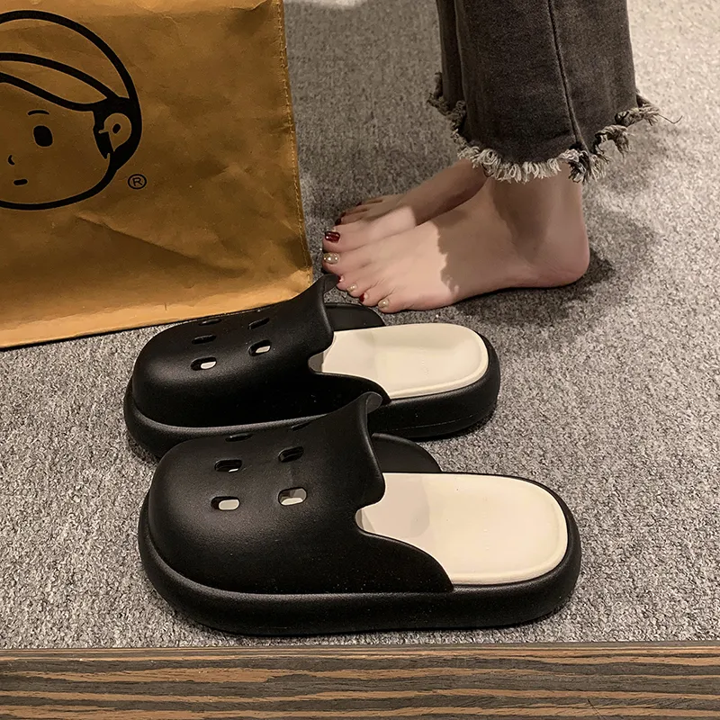 BEAR UNION Home Slippers White Pink-14