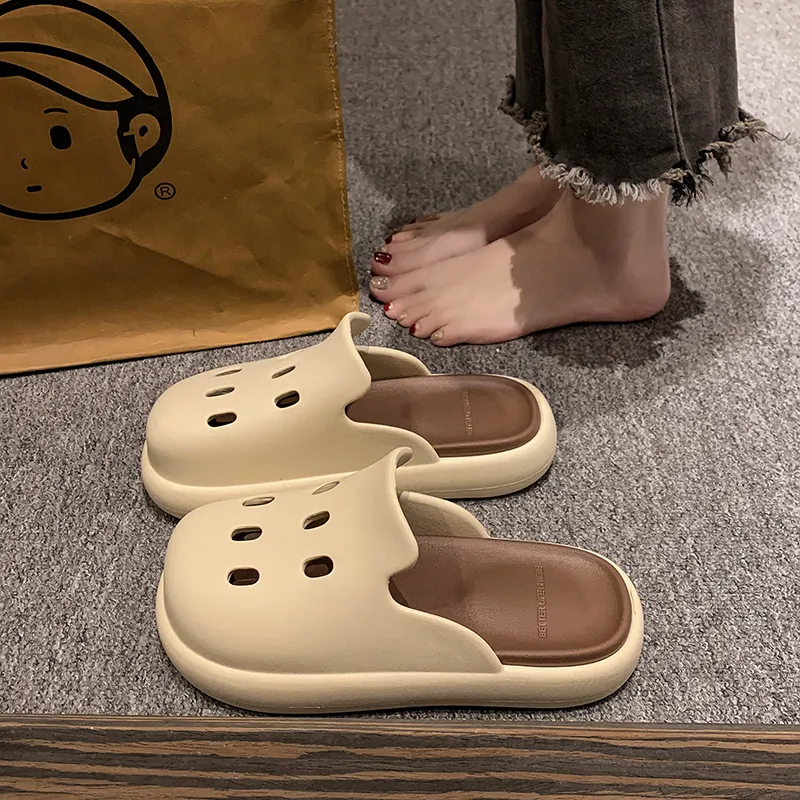 BEAR UNION Home Slippers White Pink-10