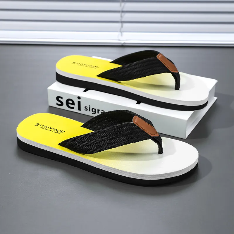 BEAR UNION Home Slippers Black White-9