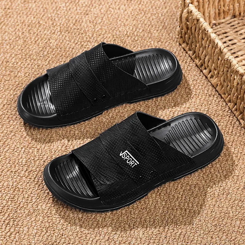 BEAR UNION Men's Home Slippers Gray-10