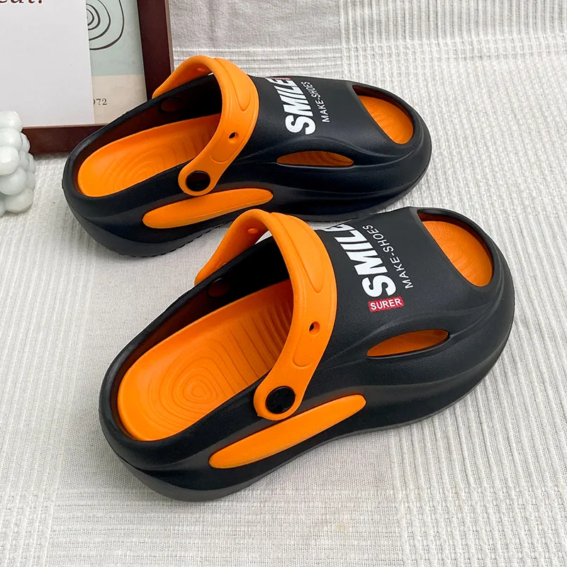 BEAR UNION Home Slippers Unisex White Orange-6