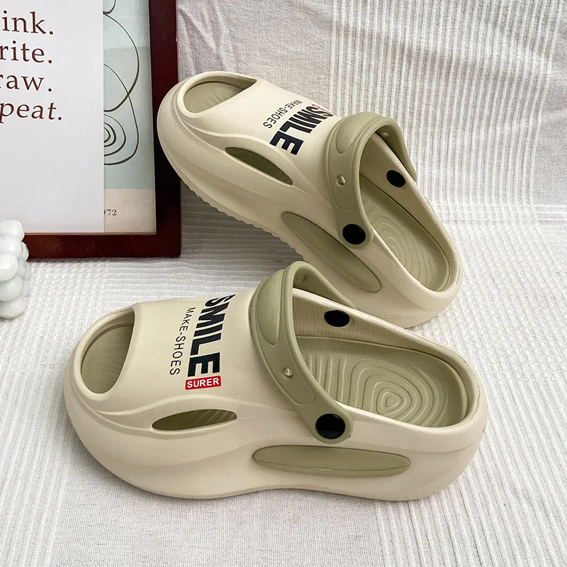 BEAR UNION Home Slippers Unisex White Orange-14
