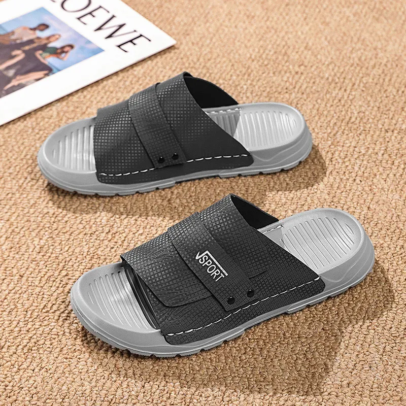BEAR UNION Men's Home Slippers Gray-2