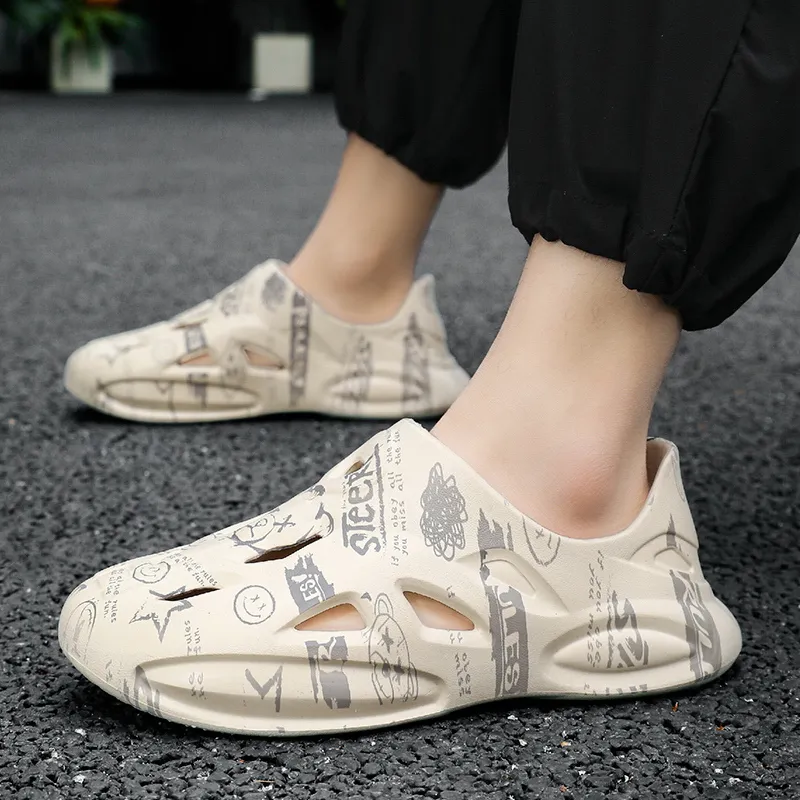 BEAR UNION Closed Toe Slippers Khaki-4
